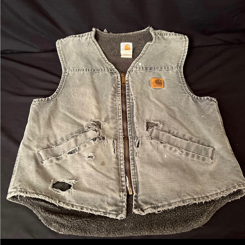 Vintage Gray Carhartt Vest